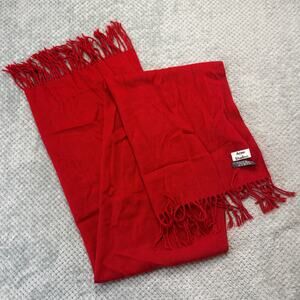 Beautiful Acne Studios Scarf Women Red Virgin Wool 100% Made Italy Long Large
